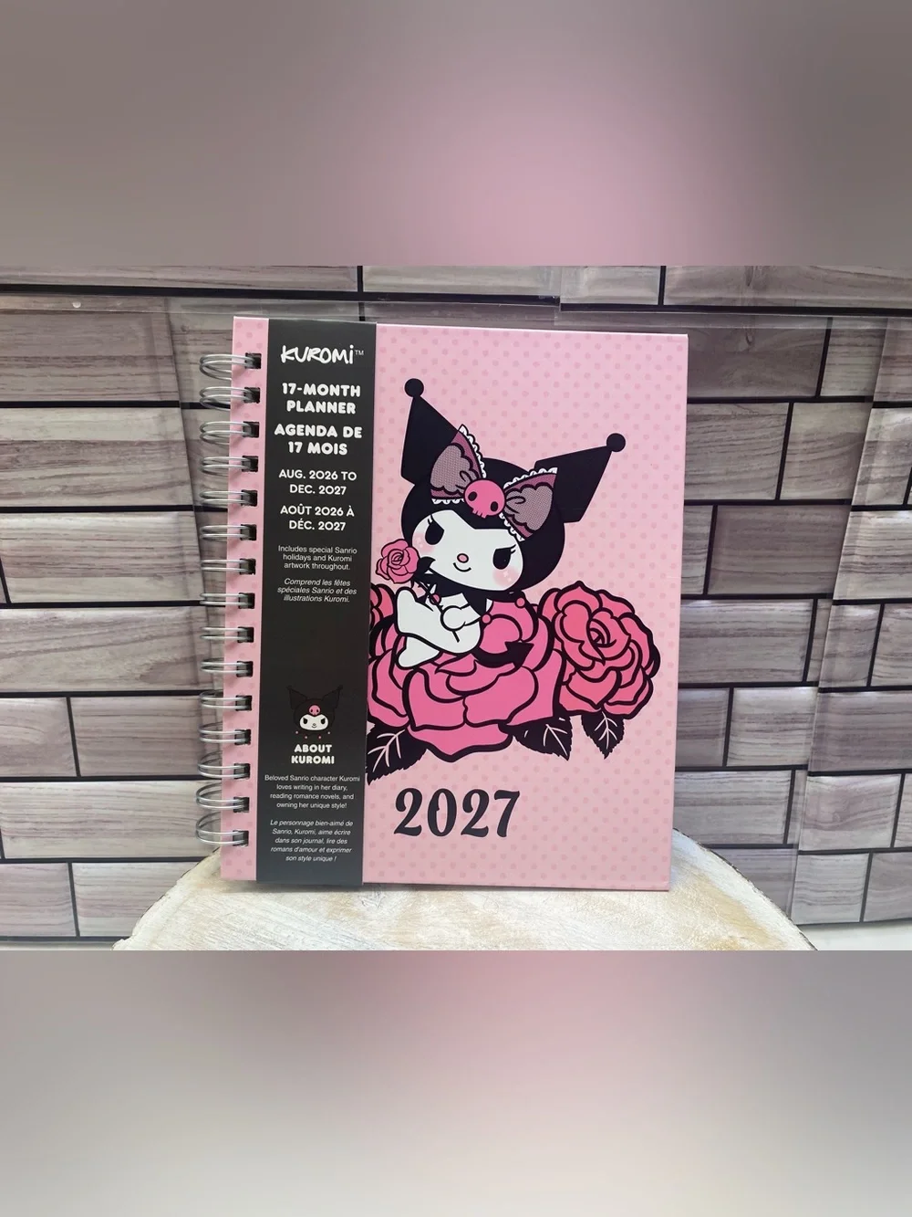 2026-2027 Kuromi ❤️17-month Monthly & Weekly Planner / Agenda New